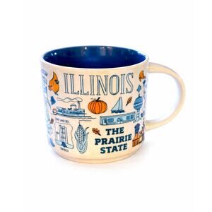 Starbucks Illinois Been There Series Mug Prairie State Blue Interior